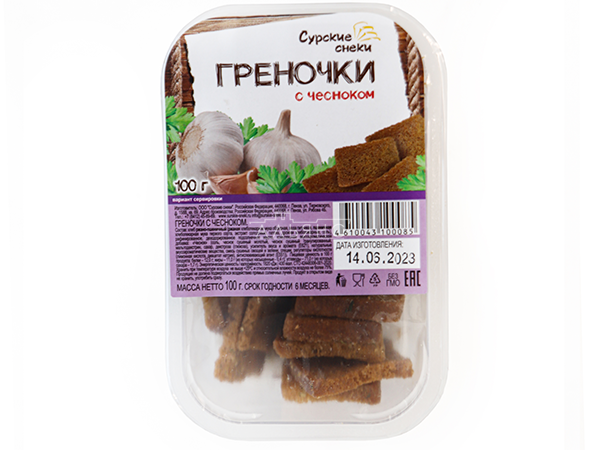 Сурские гренки с Чесноком (100 гр) в Благовещенске