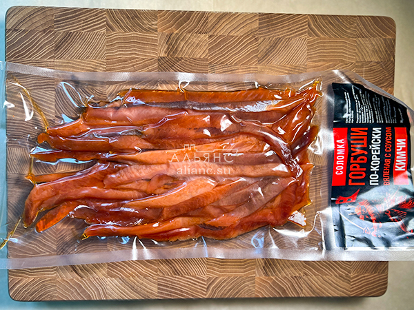 Горбуша соломка по-корейски в Благовещенске