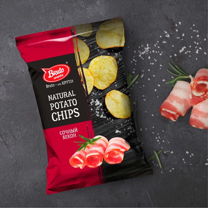 Картофель «Бруто» со вкусом бекона 130 гр. в Благовещенске