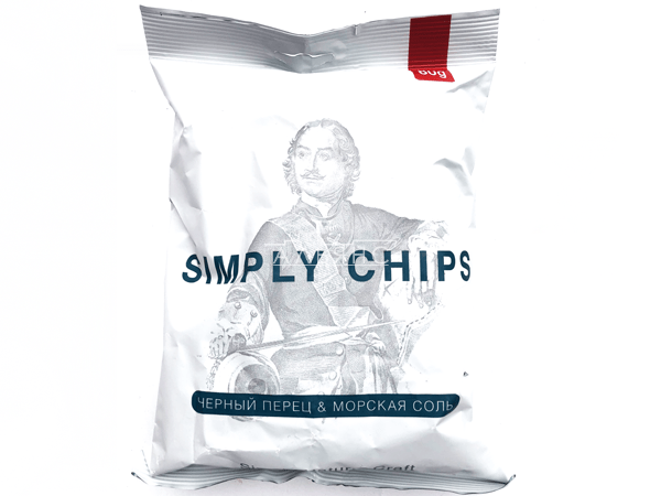 Картофельные чипсы "Simple chips" Морская соль и черный перец 80 гр. в Благовещенске